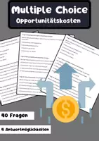 Vorschau - Arbeitsblätter - 40 Multiple-Choice-Fragen Opportunitätskosten - Deckblatt