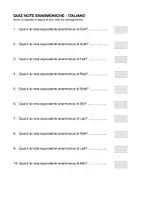 anteprima - Esercizi - Raccolta QUIZ Note Musicali e Note Pianoforte - Pagina 1