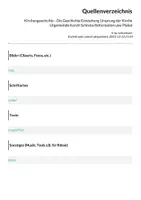 Vorschau - Arbeitsblätter - Kirchengeschichte - Die Geschichte Entstehung Ursprung der Kirche Urgemeinde Konzil Schisma Reformation usw Plakat - Seite 1