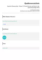 Vorschau - Arbeitsblätter - Spanisch-Klassenarbeit - Klasse 11 Thema Literatur und Kunst in der spanischsprachigen Welt - Seite 3