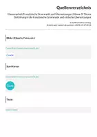 Vorschau - Arbeitsblätter - Klassenarbeit Französische Grammatik und Übersetzungen (Klasse 5) Thema Einführung in die französische Grammatik und einfache Übersetzungen - Seite 3