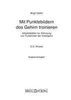 Vorschau - Arbeitsblätter - Mit Punktebildern das Gehirn trainieren - 2./3. Klasse - Seite 1