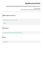 Vorschau - Unterrichtsreihen - STOFFWECHSELPHYSIOLOGIE 1: Kluges Merkblatt & Advance Organizer - Seite 1