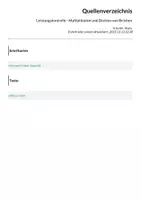 Vorschau - Arbeitsblätter - Leistungskontrolle - Multiplikation und Division von Brüchen - Seite 3