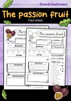 Vorschau - Arbeitsblätter - Passion fruit fact sheet (English) - Deckblatt