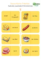 Vorschau - Spiele - Wortschatz "Frühstück": Domino - Seite 3