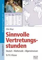 Vorschau - Arbeitsblätter - Sinnvolle Vertretungsstunden 9./10. Klasse - Deckblatt
