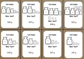 Vorschau - Spiele - Ich habe wer hat - Gewichte (Mathe) - Seite 3