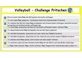 Vorschau - Aufgabenkarten - Oberes Zuspiel - Pritschen üben im Volleyball an Stationen - Seite 3