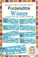 Vorschau - Stationenlernen - Purzelsätze Winter - Deckblatt