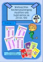 Vorschau - Arbeitsblätter - Rechenspaziergang Weihnachten ZR100 Addition und Subtaktion - Deckblatt