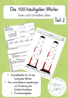 Vorschau - Arbeitsblätter - Die 100 häufigsten Wörter Teil 2 - Deckblatt