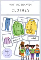 Vorschau - Bildkarten - Wort- und Bildkarten - CLOTHES - Deckblatt