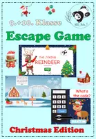 Vorschau - Stundenentwürfe - Digitales Escape Game Christmas Edition Klasse 9+10 - Deckblatt