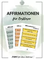 Vorschau - Fördermaterial/Inklusion - Lesehäppchen - Affirmationen für Erstleser - Deckblatt