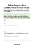 Vorschau - Arbeitsblätter - Analyzing Atmosphere in Fictional Texts - Exercise - Seite 1