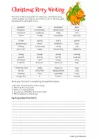 Vorschau - Arbeitsblätter - Christmas Story Writing Activity + Peer Feedback Sheet (Past Simple, Past Continuous) - Deckblatt