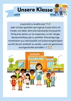 Vorschau - Mal- und Bastelvorlagen - Kreatives Klassenprojekt: Unser einzigartiges Klassenpuzzle - Deckblatt