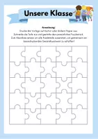 Vorschau - Mal- und Bastelvorlagen - Kreatives Klassenprojekt: Unser einzigartiges Klassenpuzzle - Seite 2