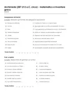 anteprima - Esercizi - Archimede (287-212 a.C. circa) - matematico e inventore greco - Pagina 1