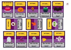 Vorschau - Spiele - Lesespiel Halloween Ich habe Wer hat - Seite 1