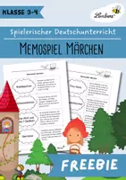 Vorschau - Spiele - Memospiel: Märchen - zu 8 bekannten Märchen-Klassikern - Deckblatt