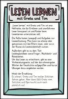Vorschau - Arbeitsblätter - Greta und Tim. Leseheft für Leseanfänger. Lesetandem - Seite 1