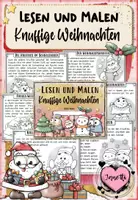 Vorschau - Arbeitsblätter - Lesen und Malen: Knuffige Weihnachten (2. & 3. Klasse) - Deckblatt