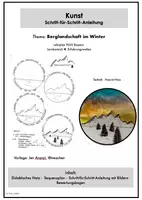 Vorschau - Stundenentwürfe - "Berglandschaft im Winter" - Sequenz, Bewertung & Anleitung - Deckblatt