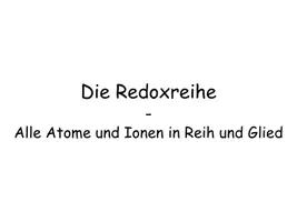 Vorschau - Stundenentwürfe - Redoxreihe der Metalle - Interaktive Unterrichtsstunde - Seite 3