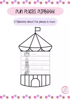 Vorschau - Arbeitsblätter - FUN PLACES FLIPBOOK - Deckblatt