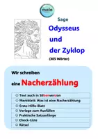 Vorschau - Stundenentwürfe - SAGE „Odysseus und der Zyklop“ – inkl. Anleitung zur Nacherzählung - Deckblatt