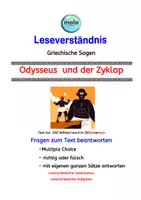 Vorschau - Unterrichtsreihen - Griechische Sagen- Box 13 (Achill, Das Trojanische Pferd, Odysseus und der Zyklop) - Seite 1