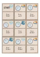 Vorschau - Spiele - Ich habe...Wer hat...? Die Uhr - Volle Stunden - Seite 2