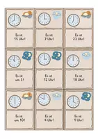 Vorschau - Spiele - Ich habe...Wer hat...? Die Uhr - Volle Stunden - Seite 3