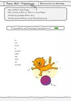 Vorschau - Merkblätter - Präpositionen - Wortschatz - Wörterliste DaZ - Vokabelheft - deutsche Vokabelliste - Vokabeln abschreiben - Seite 2