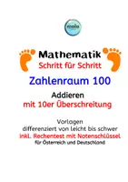 Vorschau - Stundenentwürfe - Addieren: Überschreitung ZR 100 - Schritt für Schritt - Deckblatt