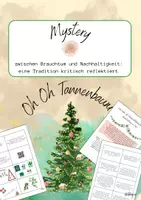 Vorschau - Stundenentwürfe - Oh Oh Tannenbaum - Mystery zur Nachhaltigkeit von Tannenbäumen - Deckblatt
