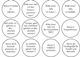 Vorschau - Arbeitsblätter - Wortarten-Spiel als Brettspiel mit Aktionskarten - Seite 1