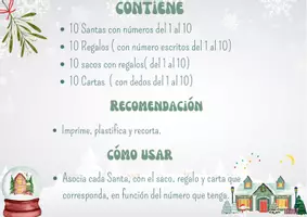Vista previa - Refuerzo / NEE / Materiales de apoyo - NAVIDAD - ABN: Conteo 1 al 10. - página 3