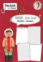 Vorschau - Arbeitsblätter - FREEBIE: Infotext zu Silvster und Neujahr (1-4. Klasse) - Deckblatt