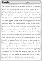 Vorschau - Arbeitsblätter - FREEBIE: Infotext zu Silvster und Neujahr (1-4. Klasse) - Seite 3