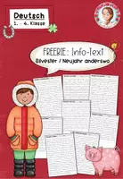 Vorschau - Arbeitsblätter - FREEBIEE: Ergänzung zum Infotext zu Silvester und Neujahr (1.-4. Klasse) - Deckblatt