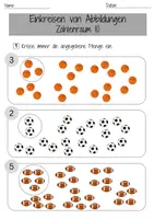 Vorschau - Unterrichtsreihen - Mathematik Zahlen lernen Zahlenraum 10 Mathe 1. Klasse 3 Arbeitsblätter (Übung) - Seite 1