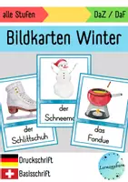 Vorschau - Bildkarten - Bildkarten: Winter - Deckblatt