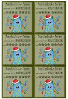 Vorschau - Bildkarten - Weihnachtsgruß Monster | Feriengruß Weihnachten - Seite 3