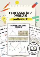 Vorschau - Arbeitsblätter - Einführung Dreiecke - Einteilung und Winkelgrößen - Deckblatt