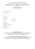 Vorschau - Stundenentwürfe - Unterrichtsentwurf Mathe Klasse 9 - Wahrscheinlichkeit - Deckblatt