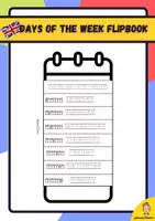 anteprima - Materiale per pittura e bricolage - Days of the week Flipook - Pagina di copertina
