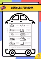 anteprima - Materiale per pittura e bricolage - Flipbook per imparare i mezzi di trasporto in inglese - Pagina di copertina